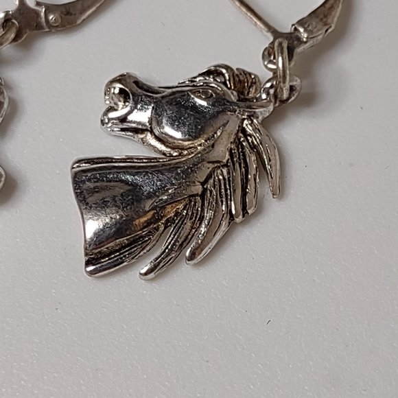 Horse Head Earring And Brooch/Pendant Set - Picture 3 of 14